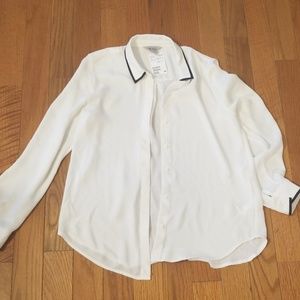 H&M Cream Blouse Sz 4
